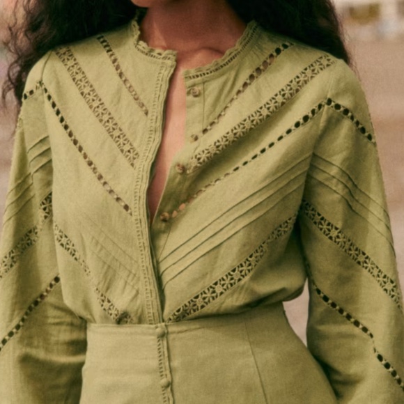 Sezane Athenais Blouse - Picture 1 of 7